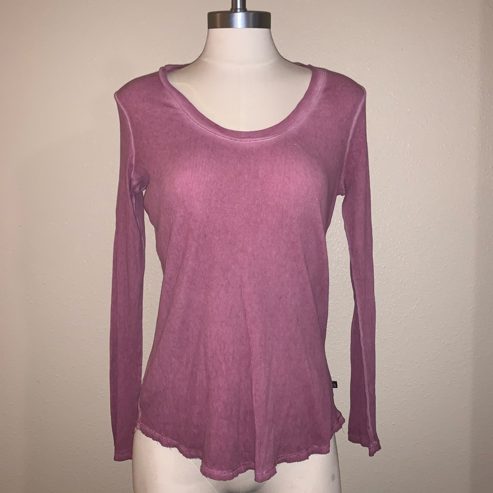 Rock & Republic Long Sleeve Pink Thermal Women’s L